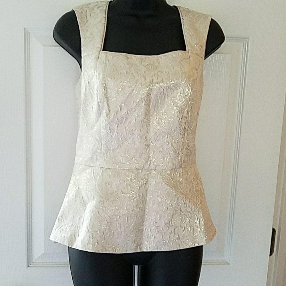 WHBM peplum top